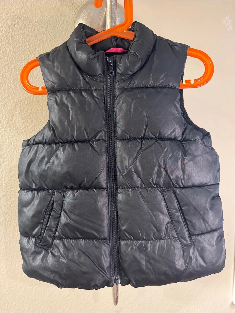 Old Navy Black Quilted Puffer Vest